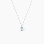 Collier Audea Or Blanc Topaze Et Oxyde De Zirconium - Colliers Femme | Histoire d&rsquo;Or