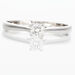 Bague Solitaire Victoria Or Blanc Diamant - Bagues solitaires Femme | Histoire d’Or