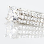 Bague Solitaire Maelline Argent Blanc Oxyde De Zirconium - Bagues solitaires Femme | Histoire d&rsquo;Or