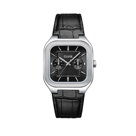 Montre Cluse Quadrus Multifonction Noir - Montres Homme | Histoire d&rsquo;Or