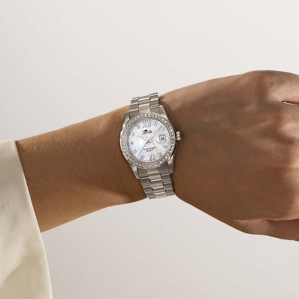 Montre Lotus Freedom Collection Nacre Blanche - Montres Femme | Histoire d’Or