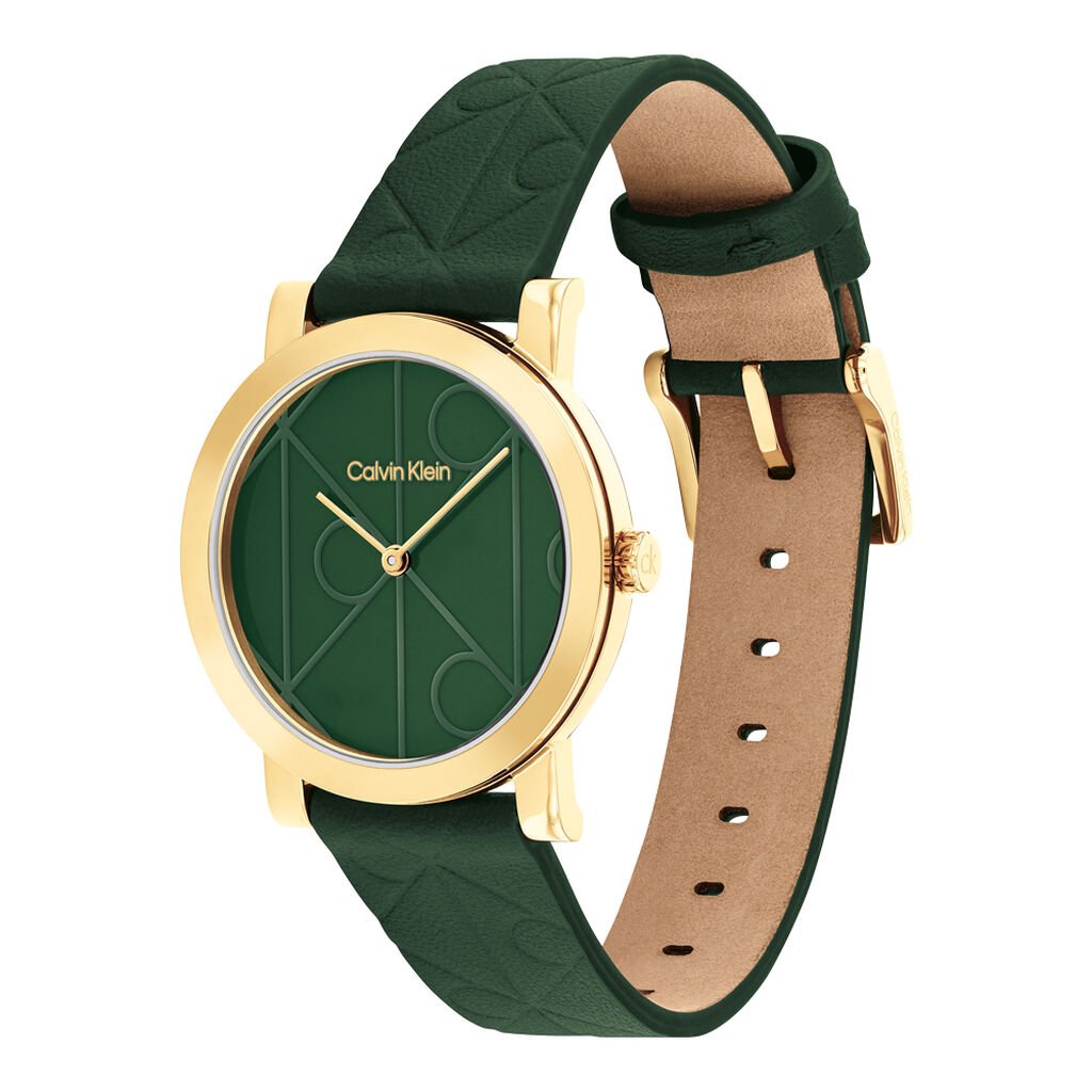 Montre Calvin Klein Monogram Vert - Nouveautés Femme | Histoire d’Or