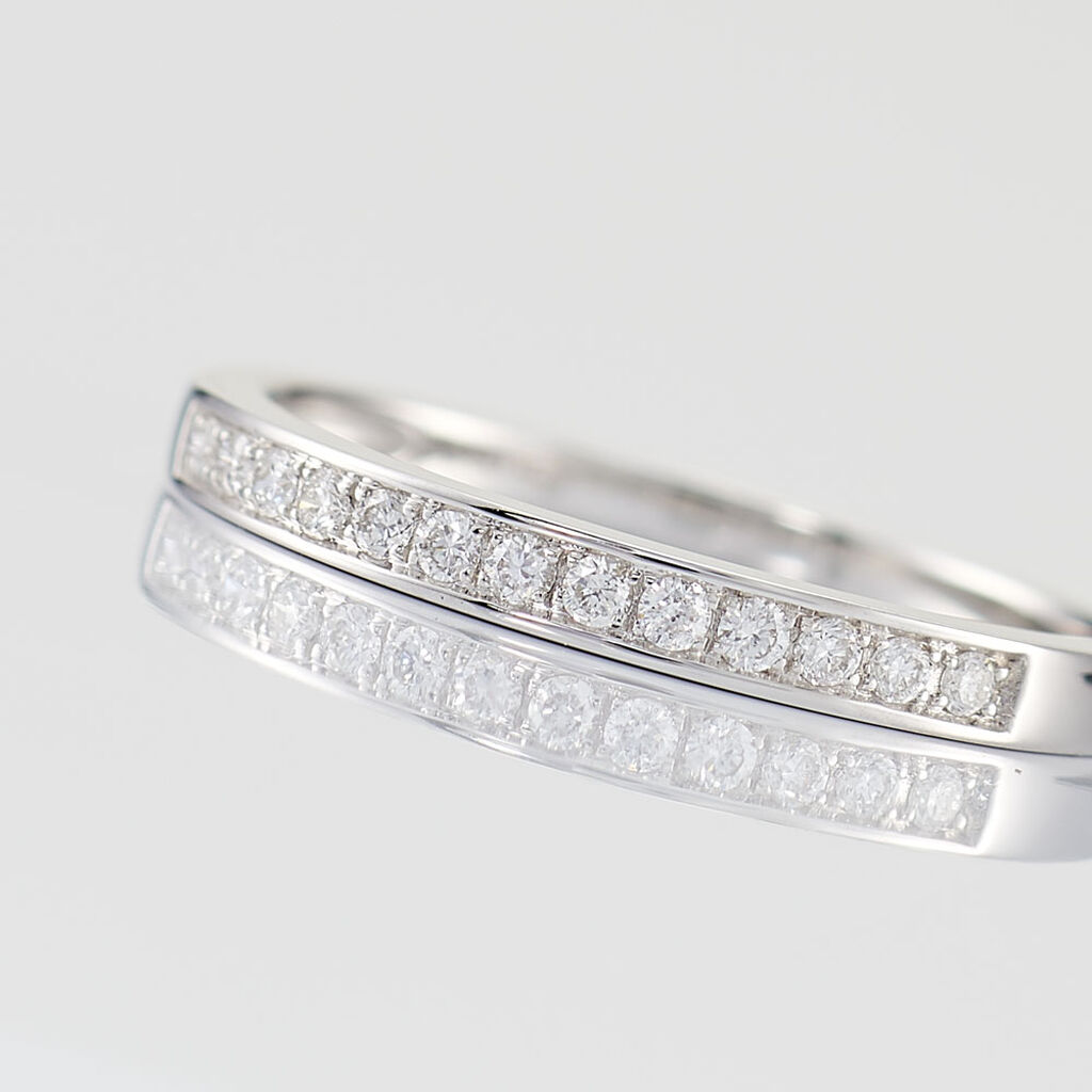 Alliance Rhea Or Blanc Diamant - Alliances Femme | Histoire d&rsquo;Or