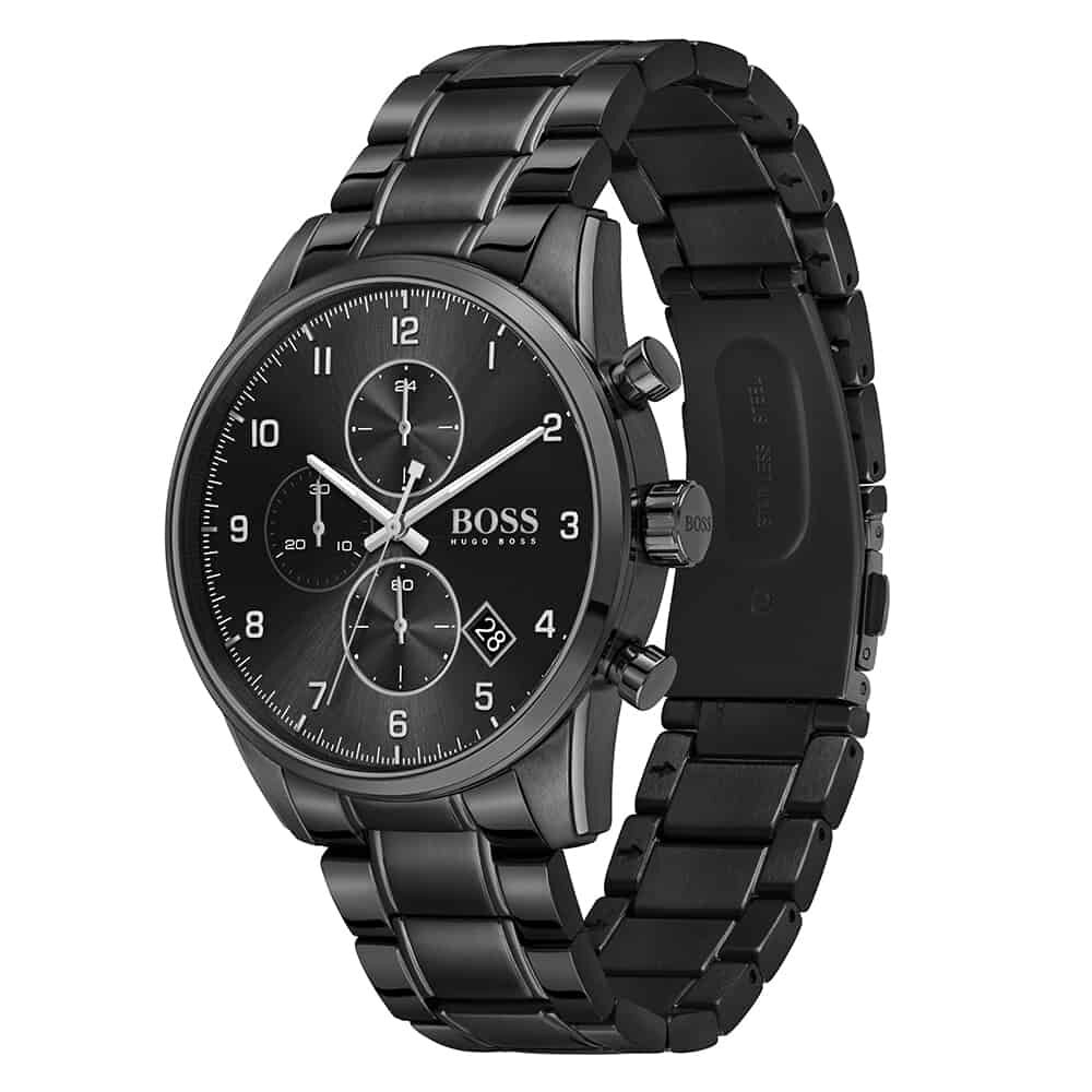 Montre Homme BEAUCOUR Cadran Noir Bracelet Acier Noir 257G439 | Pierre  Lannier