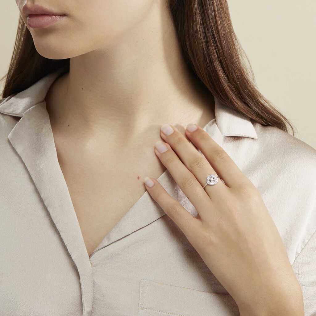 Bague Elfidiane Or Blanc Diamant - Bagues avec pierre Femme | Histoire d’Or