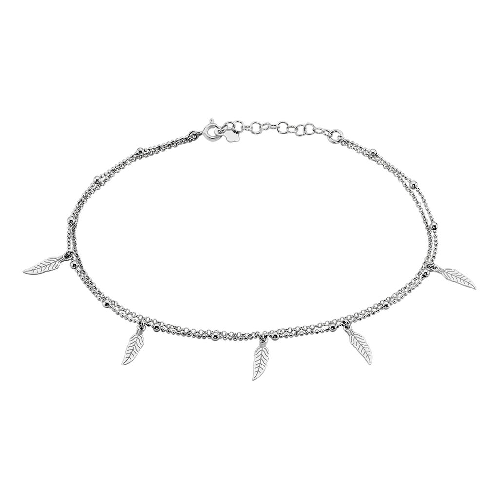 chaã®ne de cheville azou argent blanc