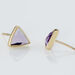 Boucles D'oreilles Puces Juliete Or Jaune Amethyste - Clous d'oreilles Femme | Histoire d’Or