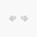 Boucles D'oreilles Puces Argent Blanc Dounyo Oxydes De Zirconium - Boucles d'oreilles fantaisie Femme | Histoire d’Or
