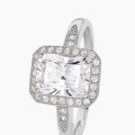 Bague Solitaire Pilar Argent Blanc Oxyde De Zirconium - Bagues solitaires Femme | Histoire d&rsquo;Or