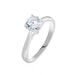 Bague Solitaire Fiona Or Blanc Diamant Synthetique - Bagues solitaires Femme | Histoire d’Or