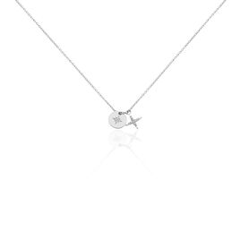 Collier Pluton Argent Blanc Oxyde De Zirconium - Colliers fantaisie Femme | Histoire d’Or