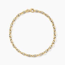 Bracelet Roseliseae Or Bicolore - Bracelets chaîne Femme | Histoire d’Or