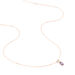 Collier Frannie Or Rose Amethyste Et Oxyde De Zirconium