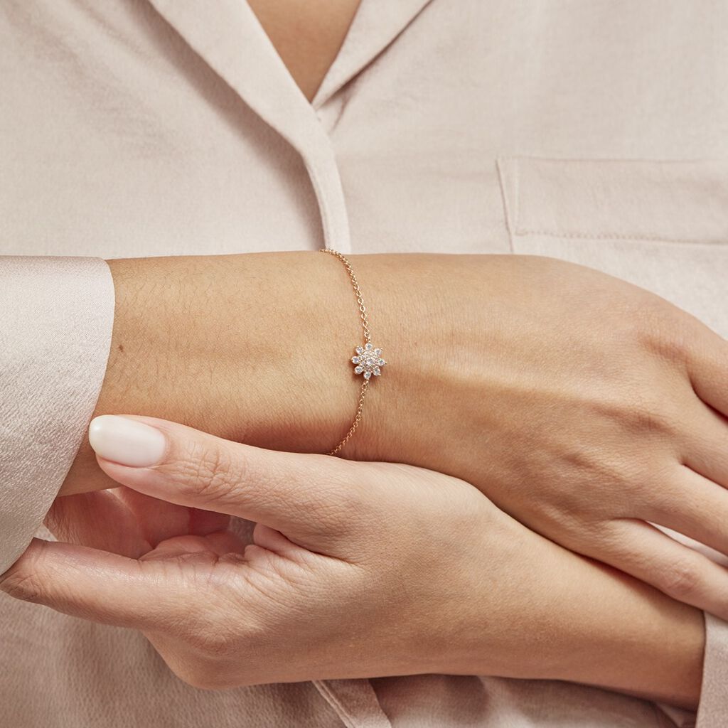 Bracelet Plaqué Or Sadoth Oxydes De Zirconium - Bracelets Femme | Histoire d’Or