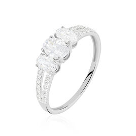Bague Nussayba Or Blanc Oxyde De Zirconium - Bagues avec pierre Femme | Histoire d’Or