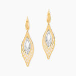 Boucles D'Oreilles Pendantes Gerontius Or Bicolore - Boucles d'oreilles pendantes Femme | Histoire d&rsquo;Or