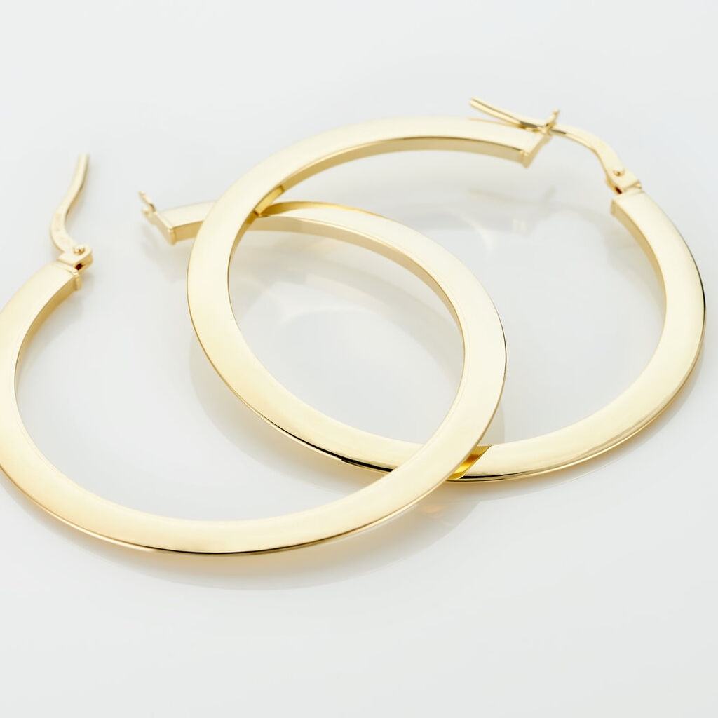 Créoles Suzana Or Jaune - Boucles d'oreilles créoles Femme | Histoire d’Or