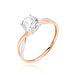 Bague Solitaire Micheline Or Bicolore Oxyde De Zirconium - Bagues solitaires Femme | Histoire d’Or