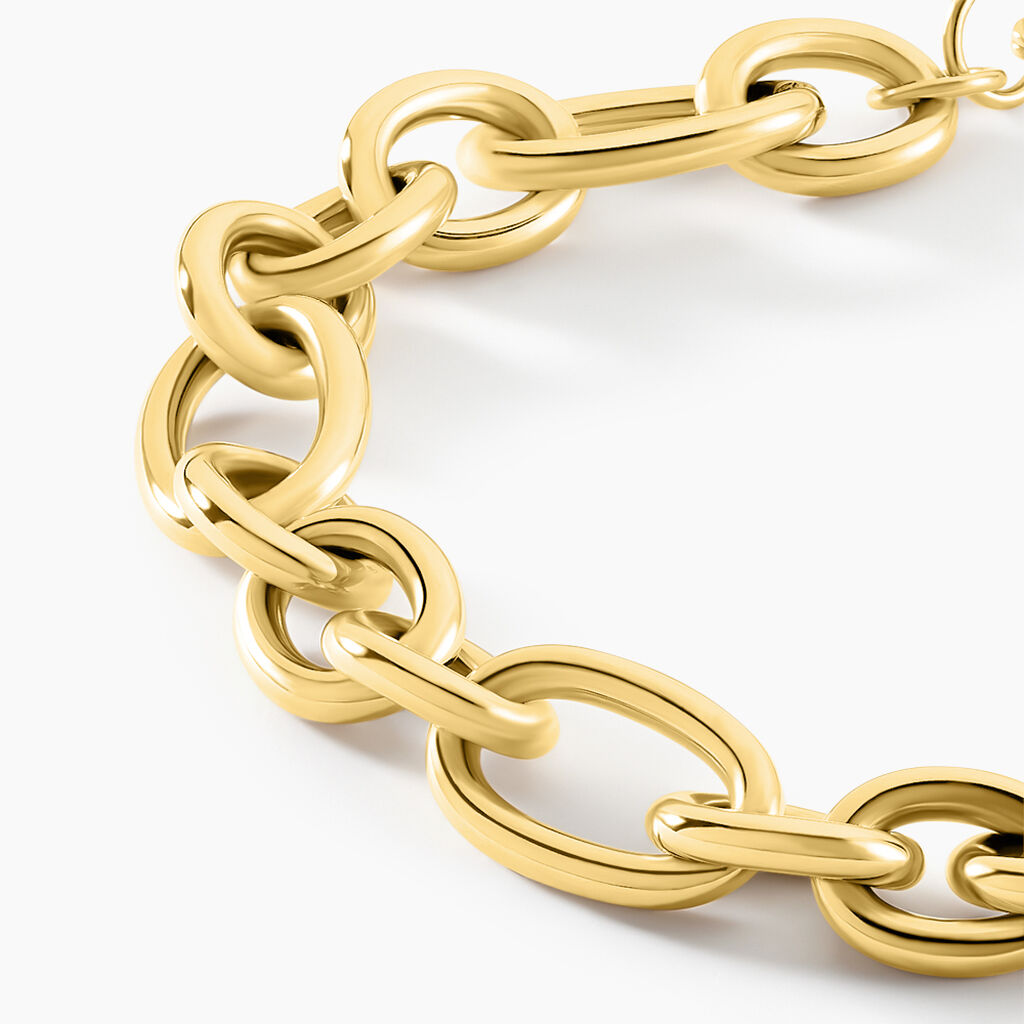 Bracelet Oasia Acier Jaune - Bijoux sans pierre Femme | Histoire d&rsquo;Or