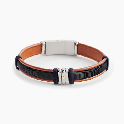 Bracelet Jourdan Orso Cuir Multicolore - Nouveautés bijoux Homme | Histoire d’Or