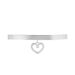 Bracelet Jonc Sally Argent Blanc - Bracelets Coeur Femme | Histoire d’Or