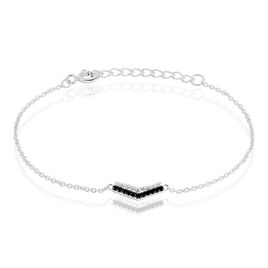 Bracelet Irina Argent Blanc Oxyde De Zirconium - Bracelets fantaisie Femme | Histoire d’Or