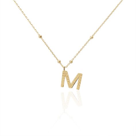 Collier Plaqué Or Jaune Lettra - Colliers fantaisie Femme | Histoire d’Or