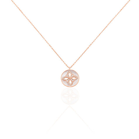 Collier Alexine Argent Rose Oxyde De Zirconium - Colliers Etoile Femme | Histoire d’Or