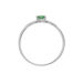 Bague Or Blanc Febe Emeraude - Bagues solitaires Femme | Histoire d’Or
