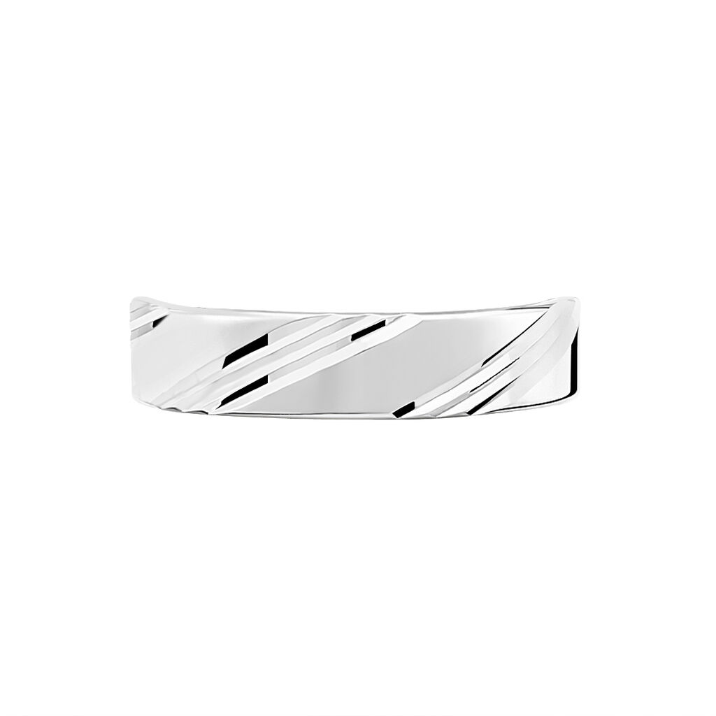 Alliance Karenn Argent Blanc - Alliances Homme | Histoire d&rsquo;Or