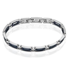 Bracelet Jourdan Wild Acier Blanc Et Bleu - Bracelets fantaisie Homme | Histoire d’Or