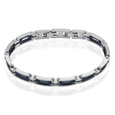 Bracelet Jourdan Wild Acier Blanc Et Bleu - Bracelets fantaisie Homme | Histoire d’Or