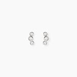 Boucles D'Oreilles Puces Flor Argent Blanc Oxyde De Zirconium - Boucles d'oreilles fantaisie Femme | Histoire d&rsquo;Or