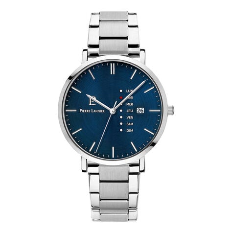 Montre Pierre Lannier Data Bleu - Montres Homme | Histoire d’Or