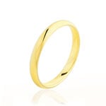 Alliance Isaac Demi Jonc Confort Or Jaune - Alliances Famille | Histoire d&rsquo;Or