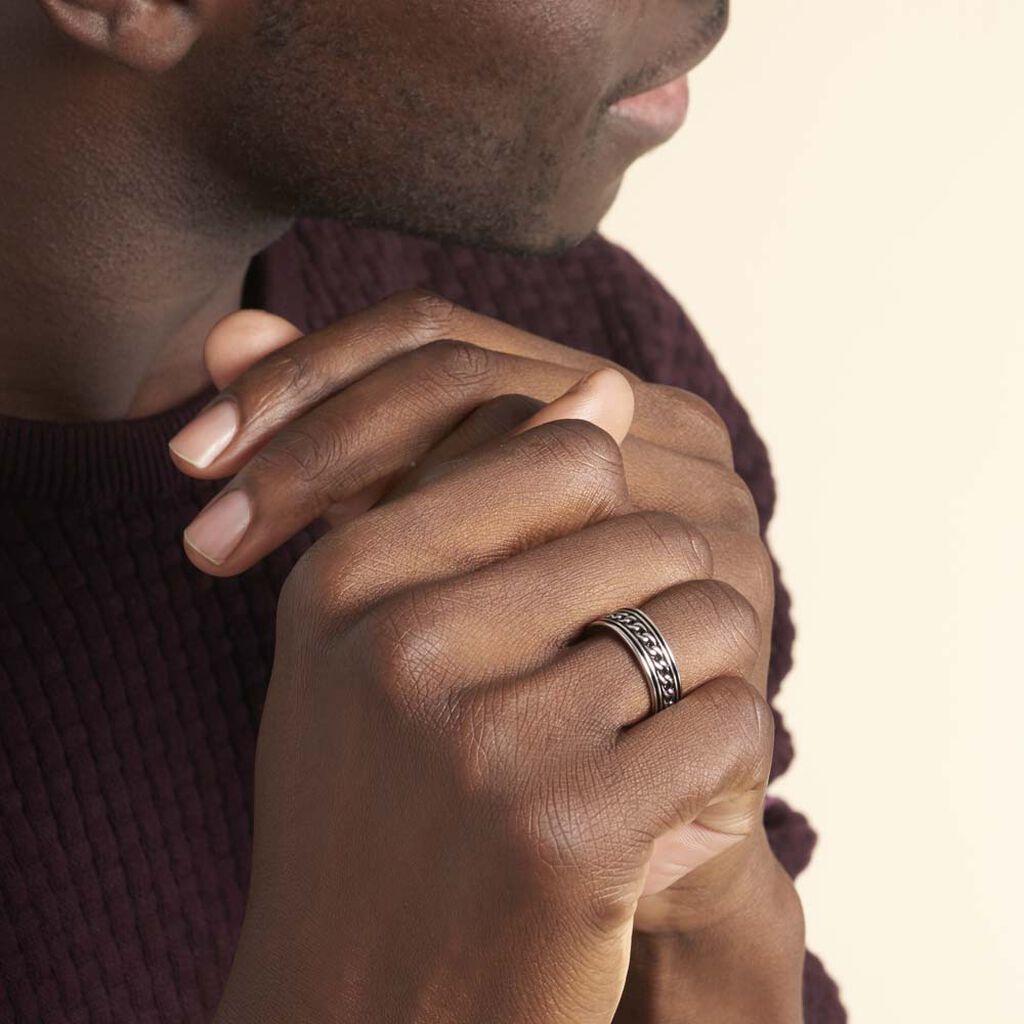 Bague Balthazar Argent Blanc - Bagues Homme | Histoire d’Or