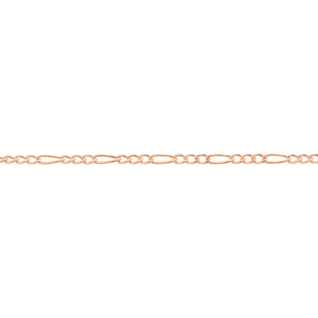 Bracelet Cameo Maille Alternee 1/3 Or Rose - Bracelets cha&icirc;ne Femme | Histoire d&rsquo;Or