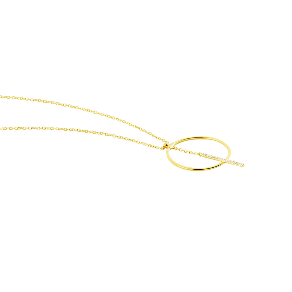 Collier Or Jaune Guda Oxyde De Zirconium - Colliers Femme | Histoire d’Or