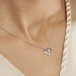 Collier Origami Argent Blanc Oxyde De Zirconium - Colliers fantaisie Femme | Histoire d&rsquo;Or