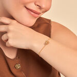 Bracelet Rom&eacute;e Plaqu&eacute; Or Jaune Oxyde De Zirconium - Bracelets Femme | Histoire d&rsquo;Or