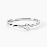 Solitaire  Natalia Pl Platine Blanc Diamant - Bagues solitaires Femme | Histoire d&rsquo;Or