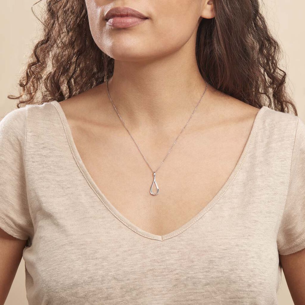Collier Sila Argent Blanc - Colliers fantaisie Femme | Histoire d’Or