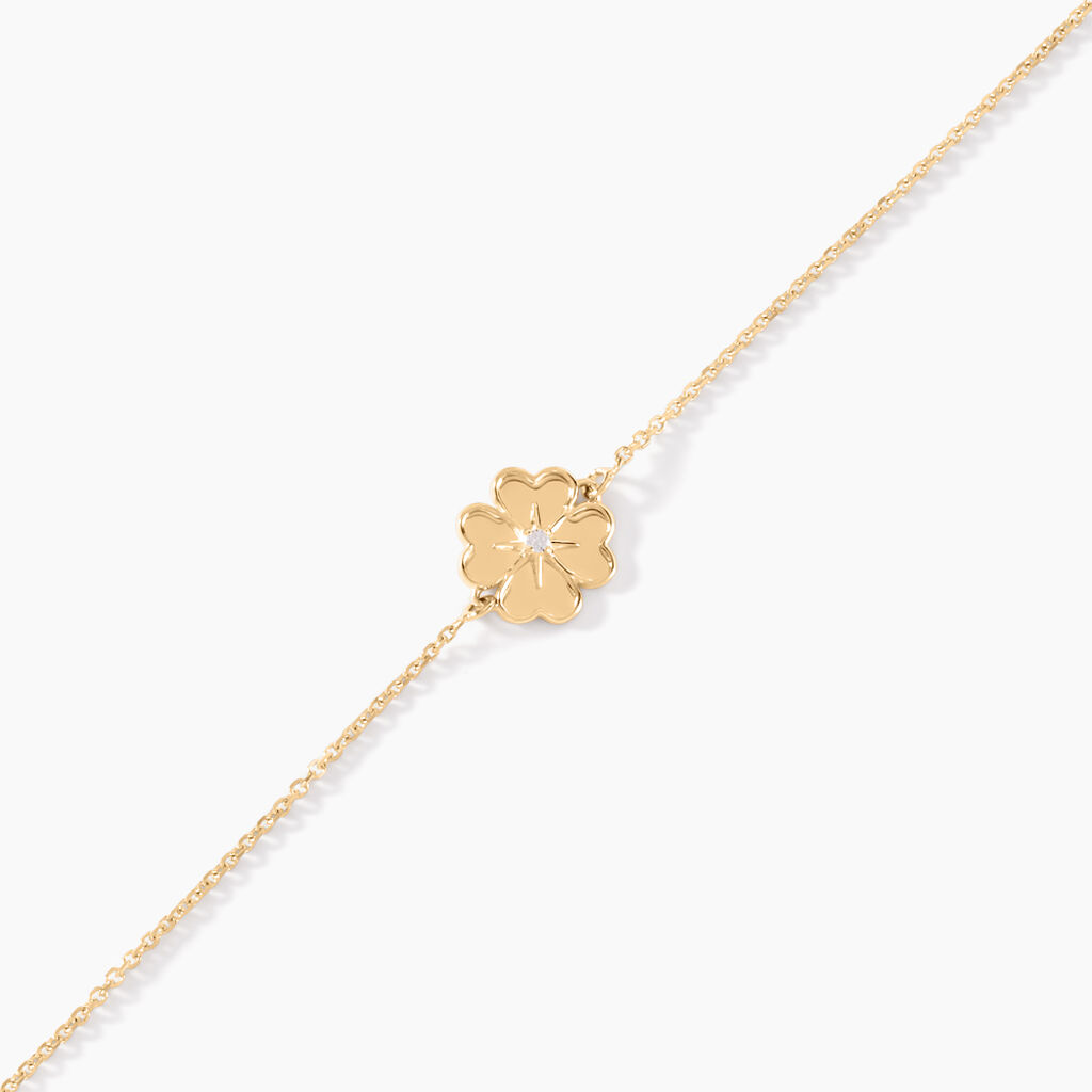 Bracelet Nacrea Or Jaune Oxyde De Zirconium - Bracelets Femme | Histoire d&rsquo;Or