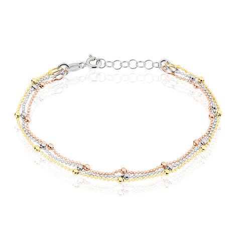 Bracelet Daralea Argent Tricolore - Bracelets Femme | Histoire d’Or