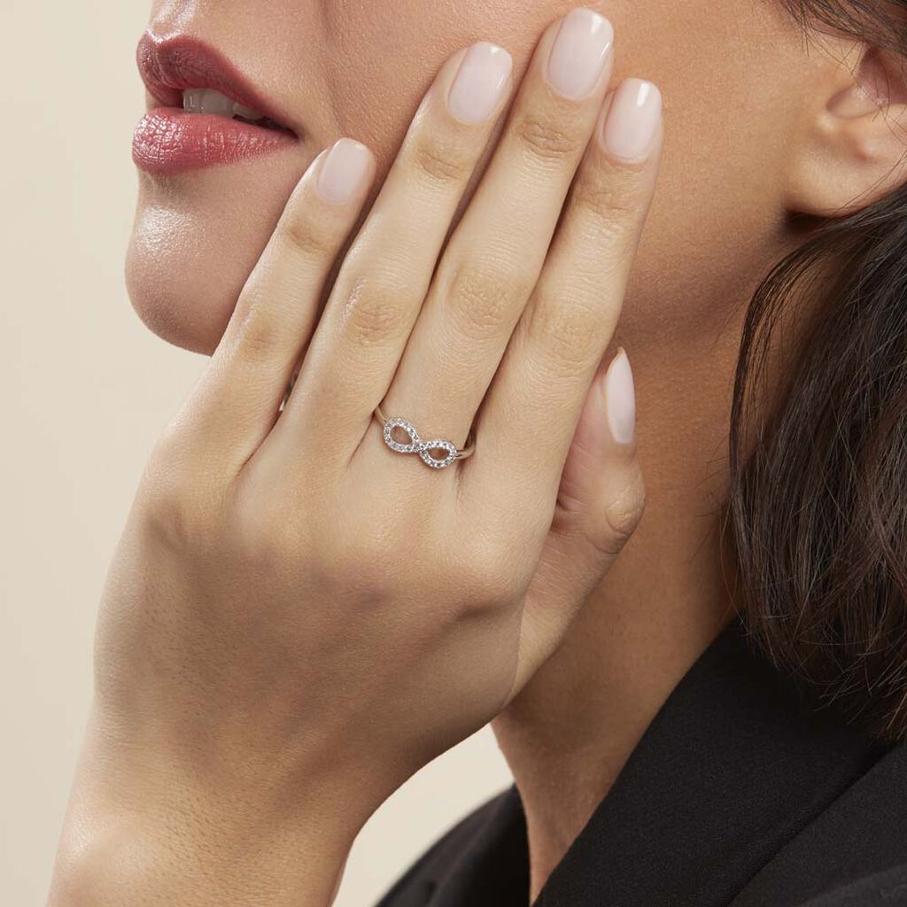 Bague Davila Argent Blanc Oxyde De Zirconium - Bagues avec pierre Femme | Histoire d’Or