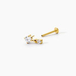 Piercing Stilla Titane Jaune Oxyde De Zirconium - Piercings d'oreilles Femme | Histoire d&rsquo;Or