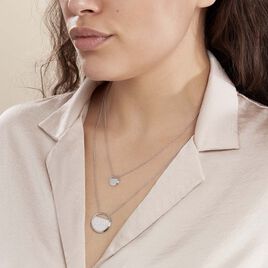 Collier Laetizia Clara Argent Blanc Oxyde De Zirconium - Colliers doubles et triples chaînes Femme | Histoire d’Or
