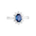 Bague Vladimir Or Blanc Saphir Et Diamant - Bagues solitaires Femme | Histoire d’Or