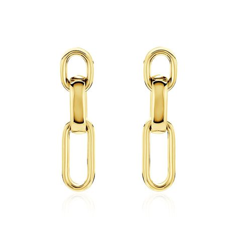 Boucles D'oreilles Pendantes Jari Or Jaune