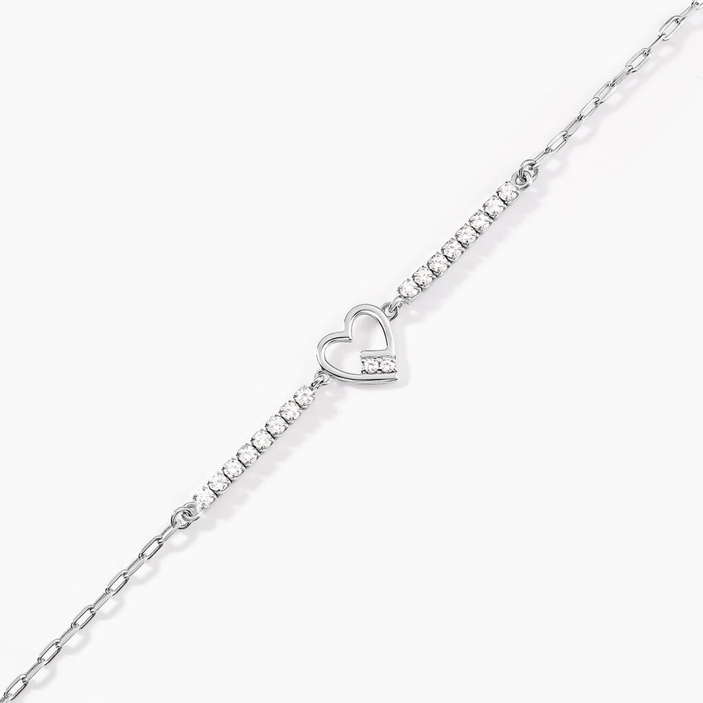 Bracelet Syliana Argent Blanc Oxyde De Zirconium - Bracelets Femme | Histoire d&rsquo;Or